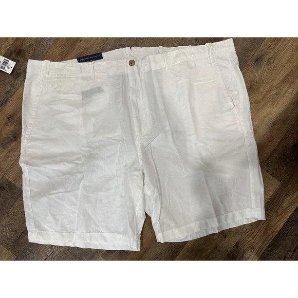 Polo Ralph Lauren Mens Classic Fit Maritime Linen Shorts White Size 48B‎ 48 NEW